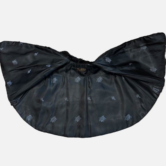 Vintage Karakul Lamb Fur Wrap Cape Jacket Shawl Black - Picture 6 of 10